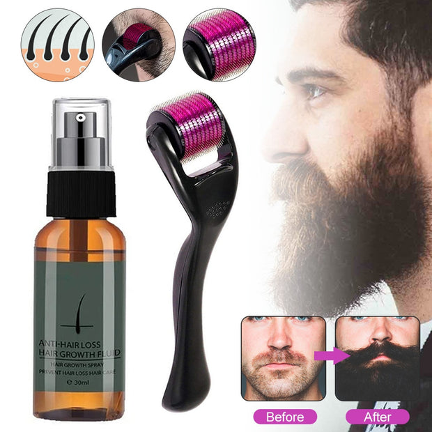 30ml Men Beard Growth Roller Set - My Store