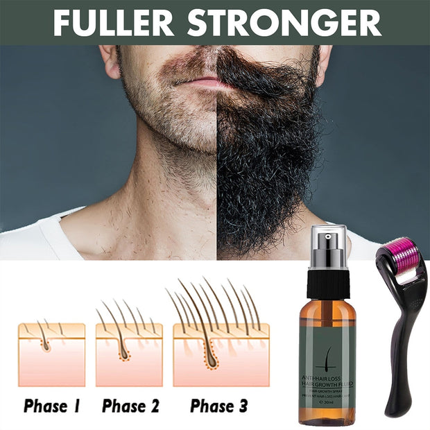 30ml Men Beard Growth Roller Set - My Store
